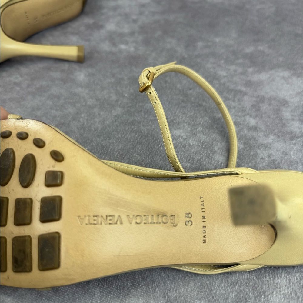 BOTTEGA VENETA - Leather/Jute Strappy Sandals - Size 38 - Picture 16 of 16